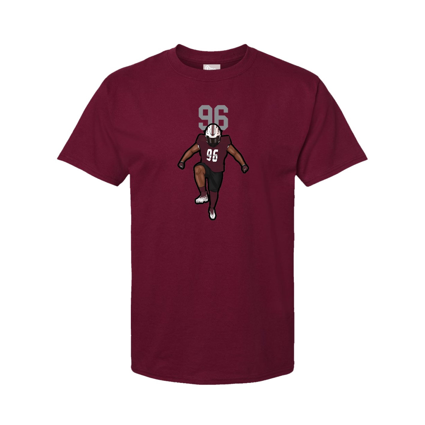 Youth Tee — Number Top in Cardinal