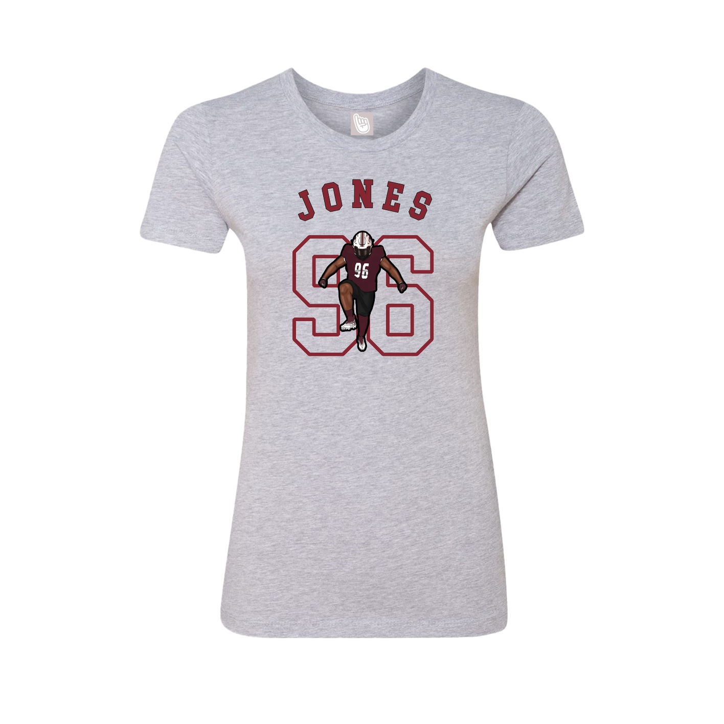Fitted Women's Tee — Shirsey Arch in Grey