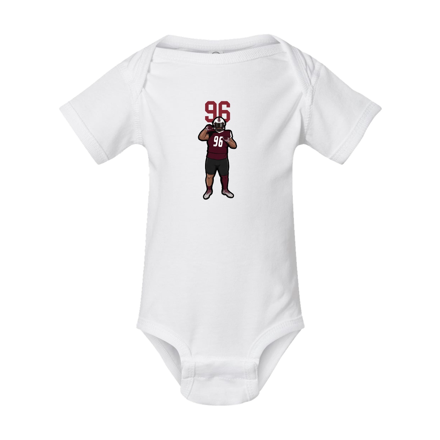 Baby Onesie — Number Top in White