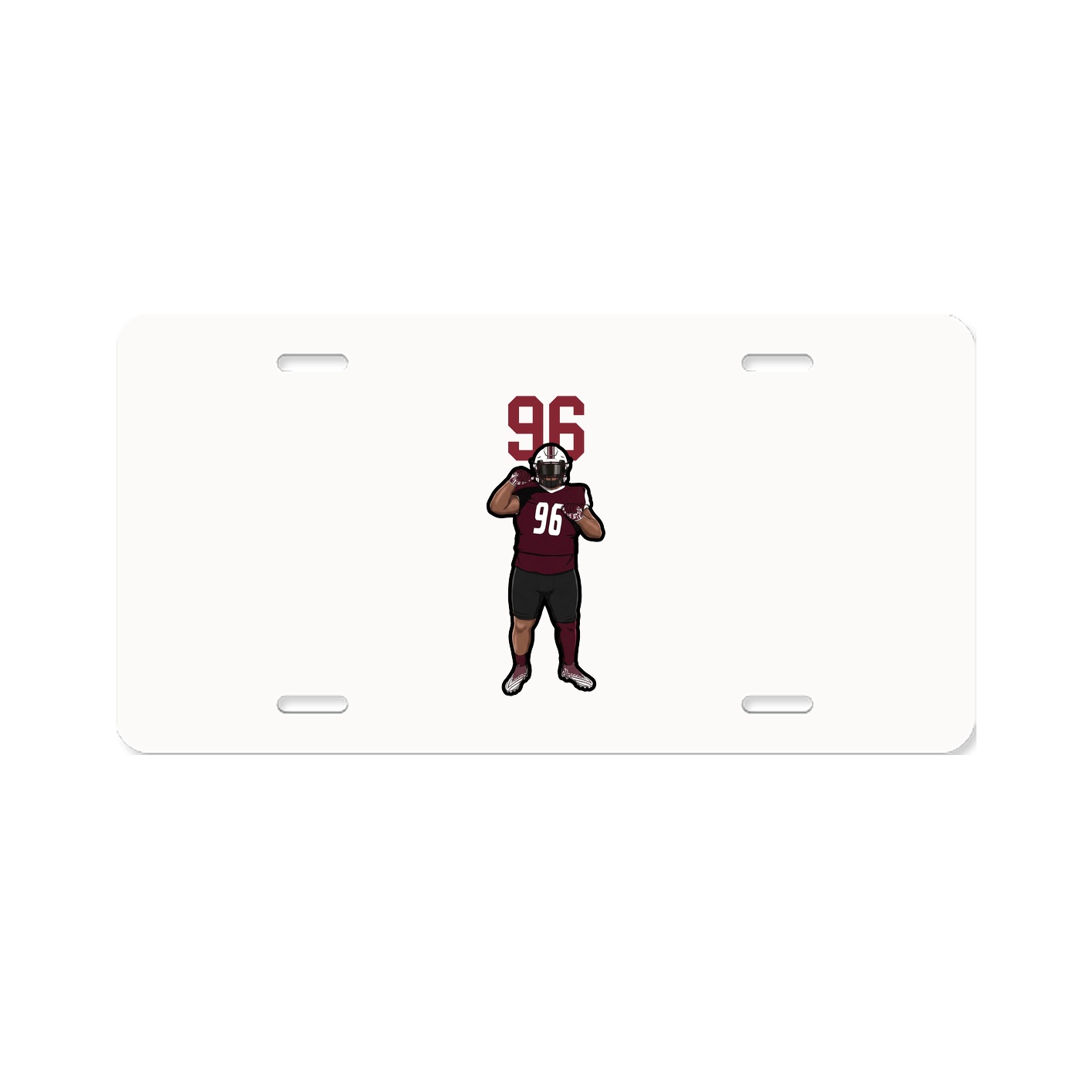 License Plate — Number Top in Classic