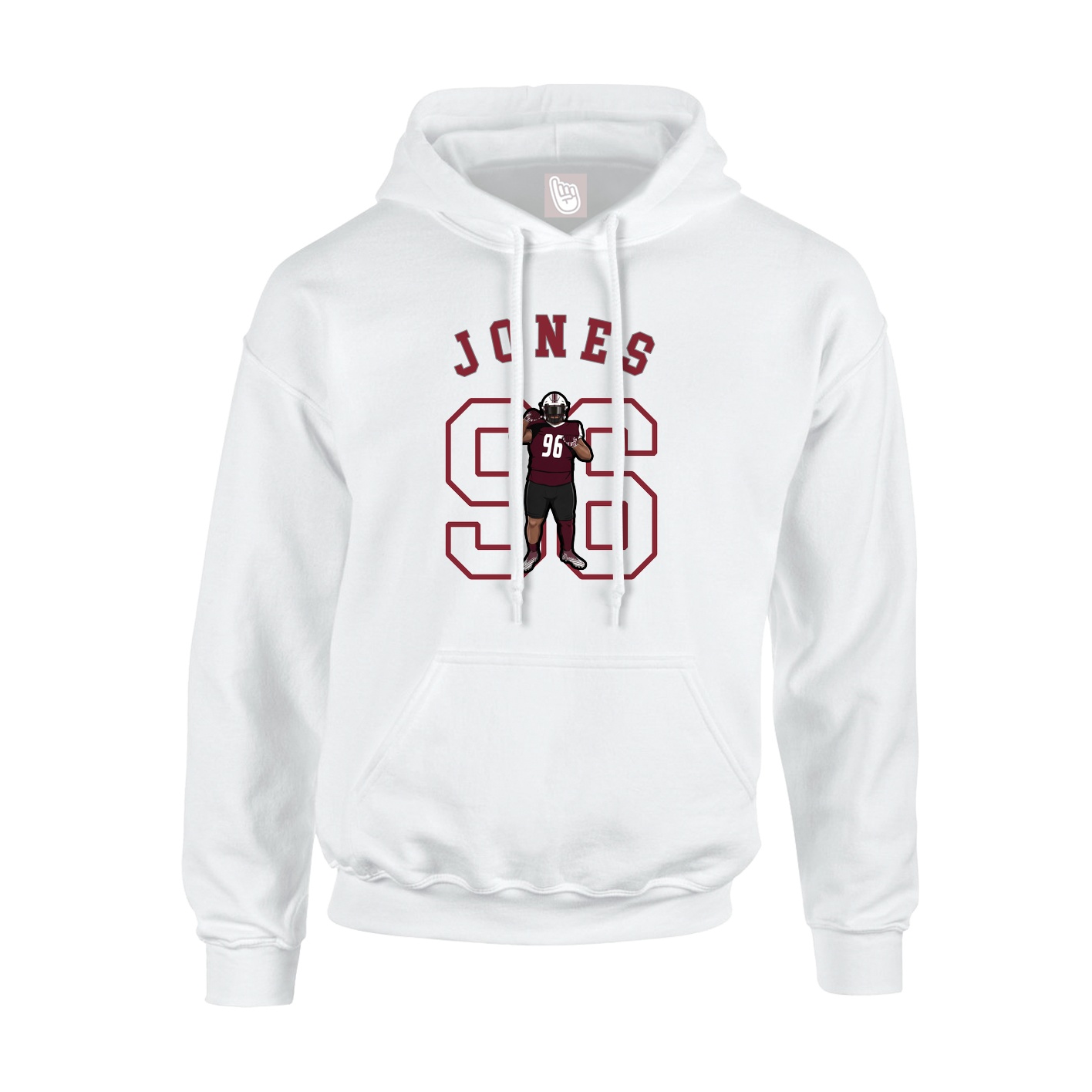 Youth Hoodie — Shirsey Arch in White