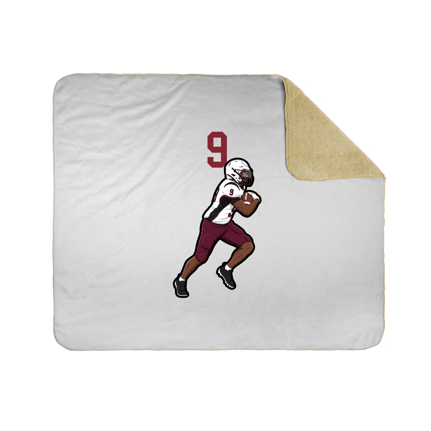 Throw Blanket — Number Top in White