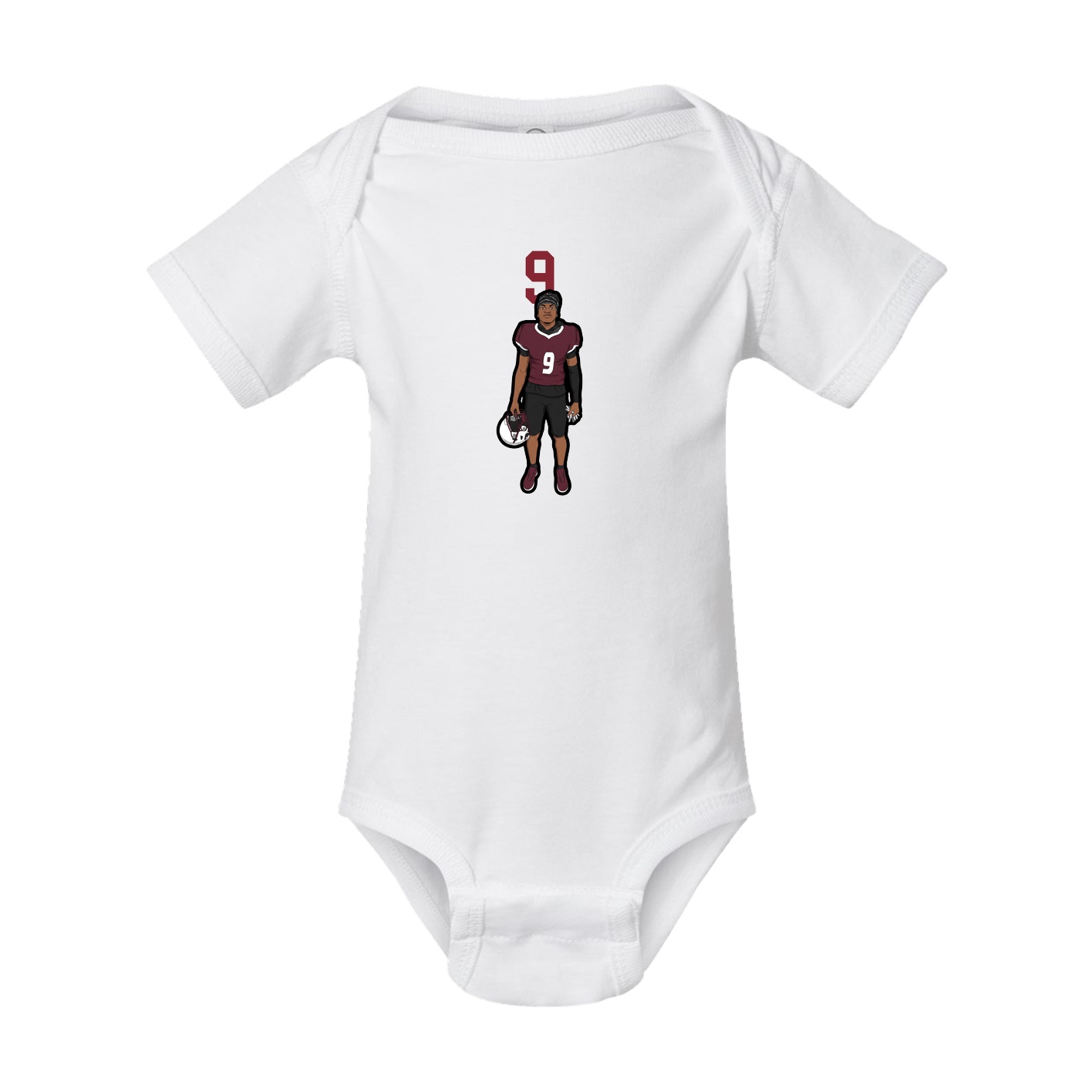 Baby Onesie — Number Top in White