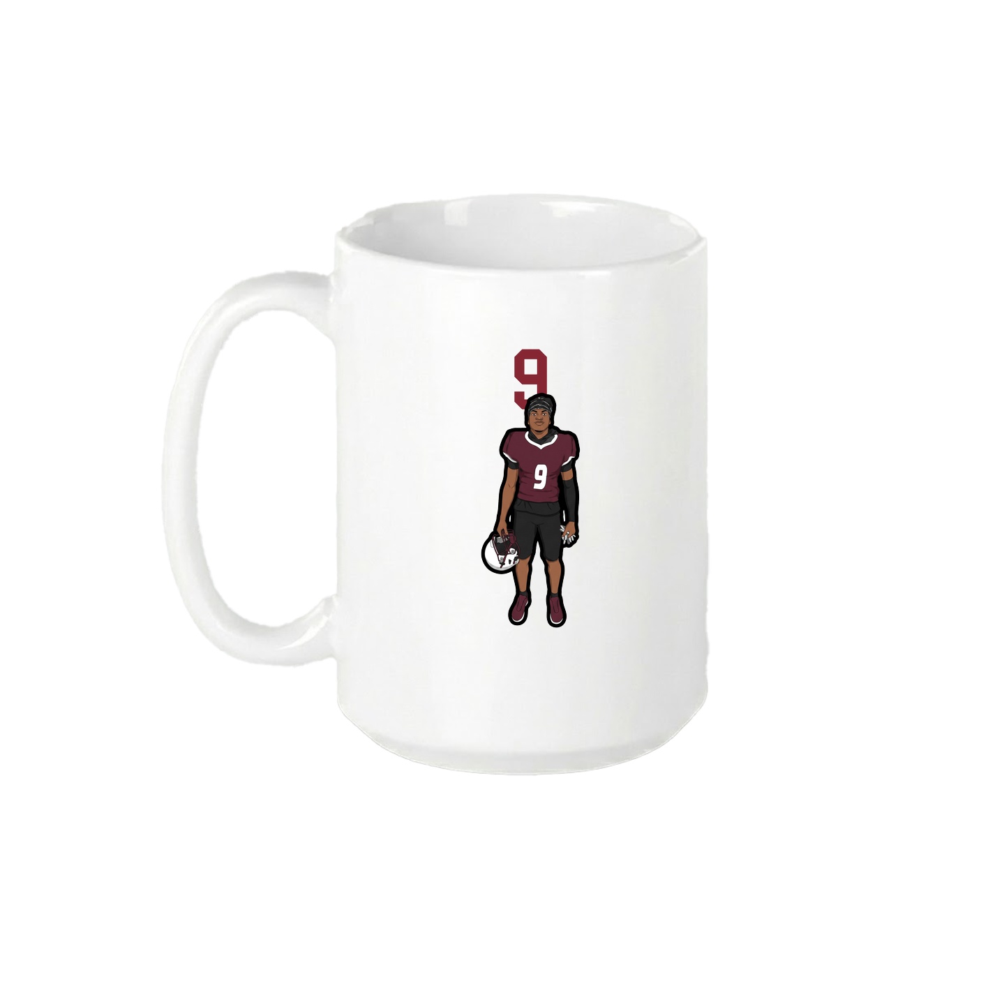 15oz Coffee Mug — Number Top in White