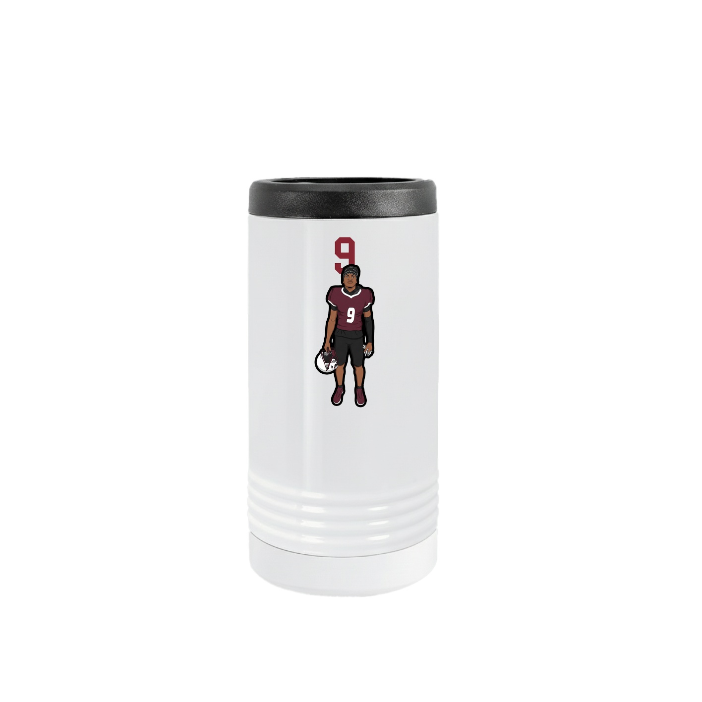 Slim Beverage Holder — Number Top in White