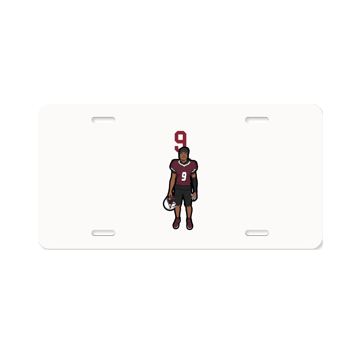 License Plate — Number Top in Classic