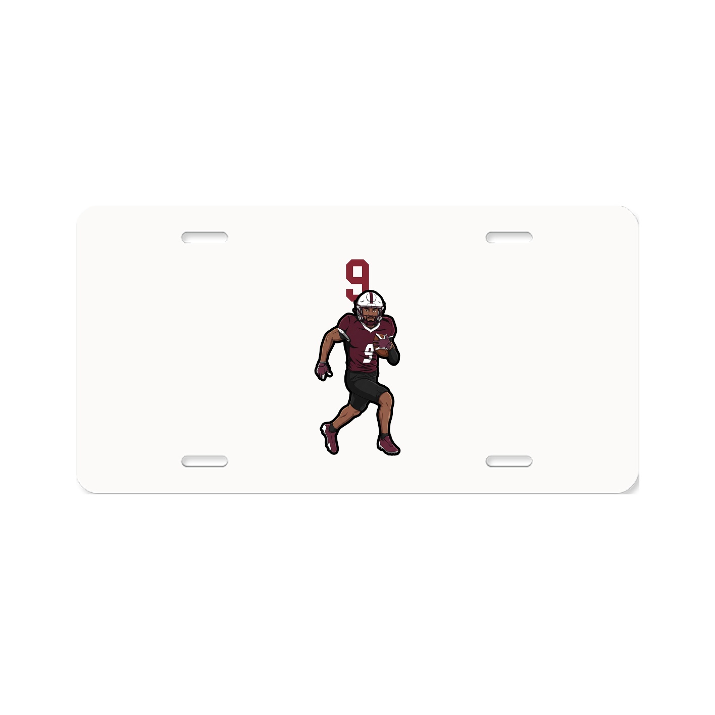 License Plate — Number Top in Classic
