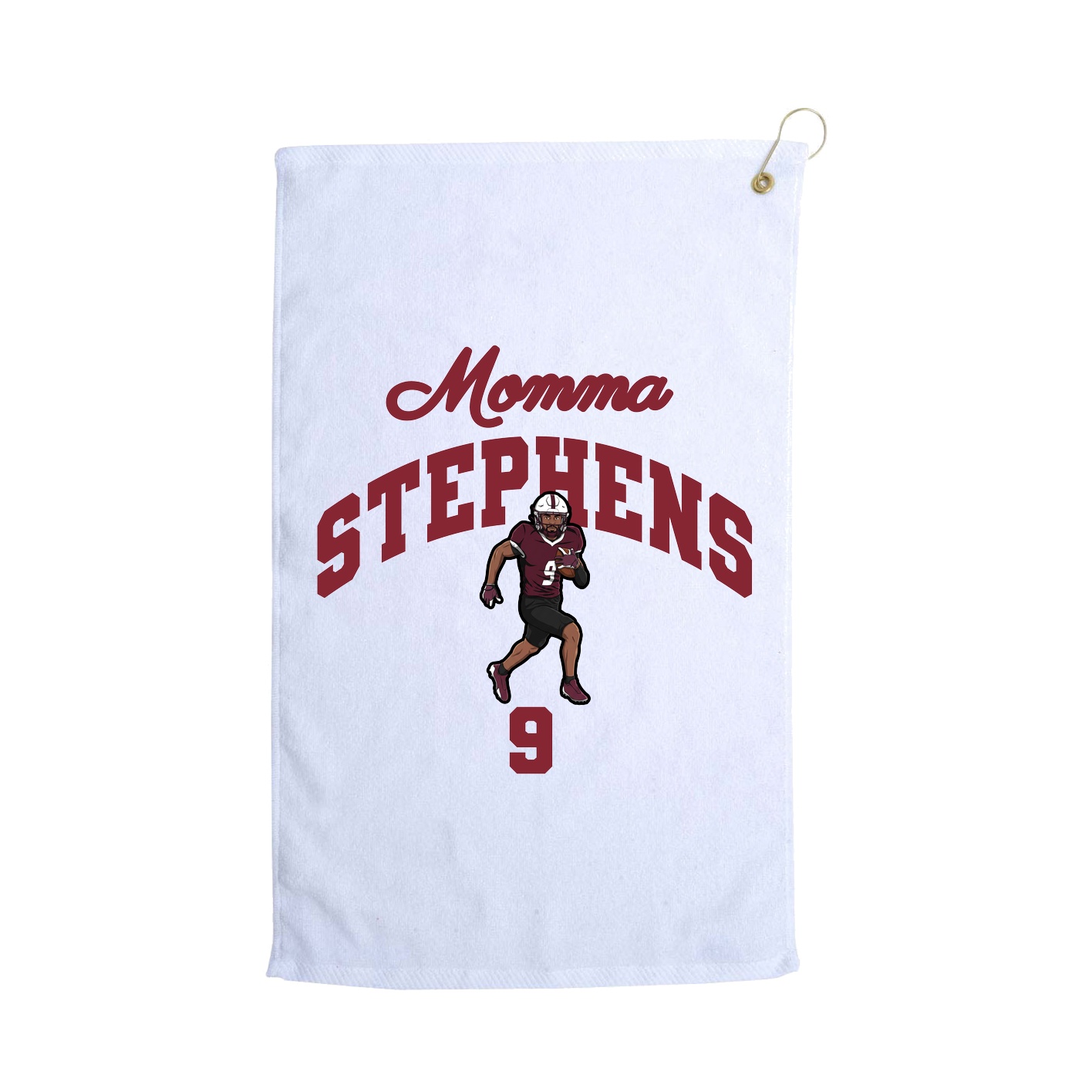 Golf Towel — Mothers Day Arch in White
