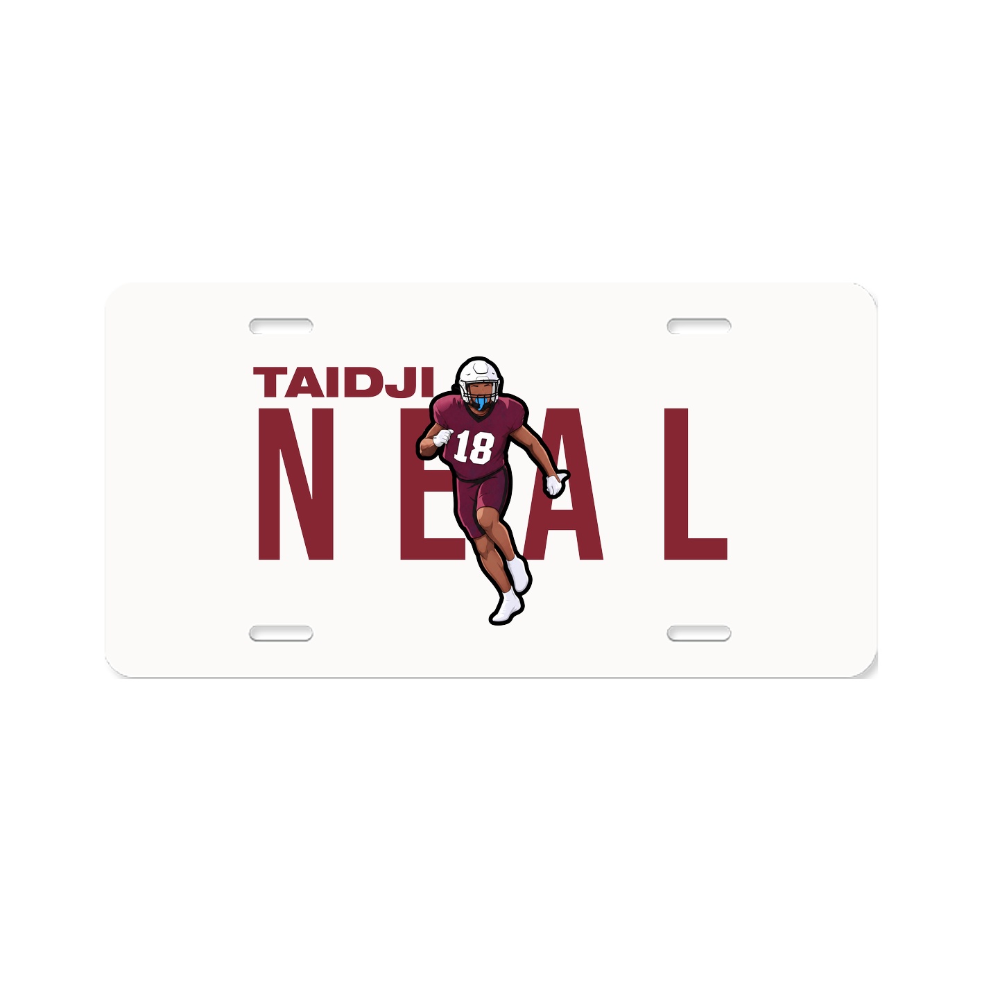 License Plate — Player Name in Classic