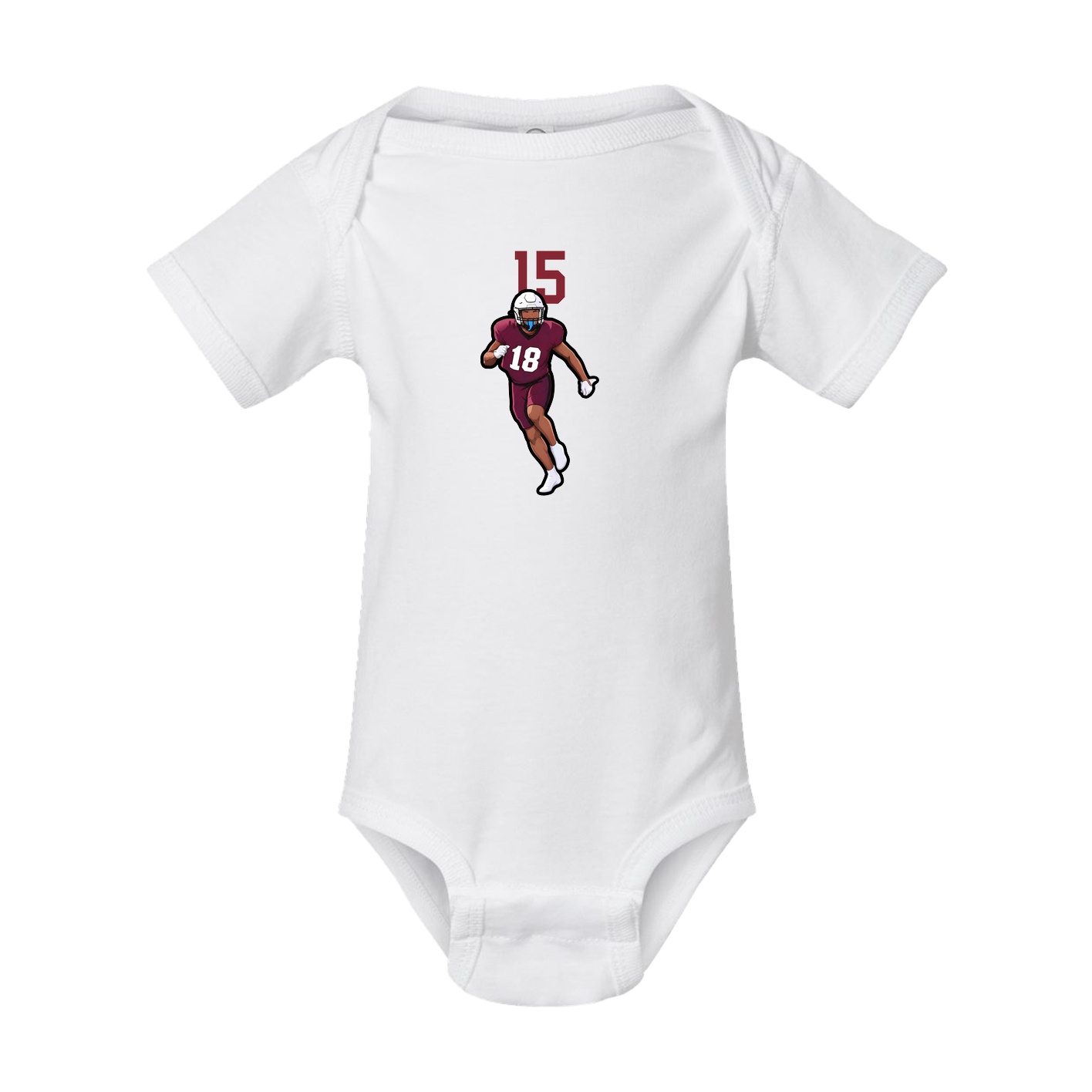 Baby Onesie — Number Top in White