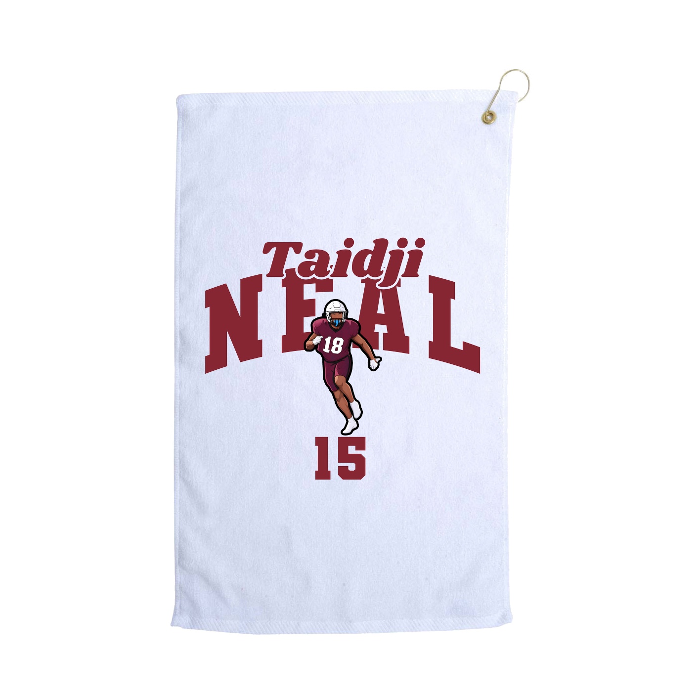 Golf Towel — Signature Arch in White