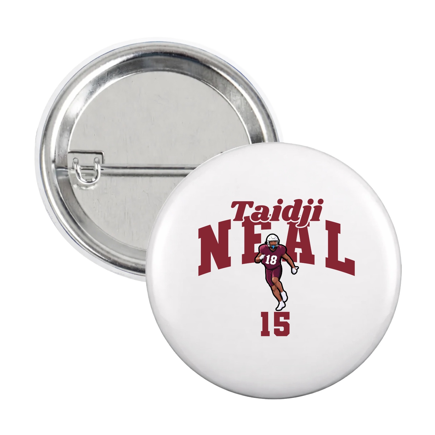 Game Day Button — Signature Arch in White