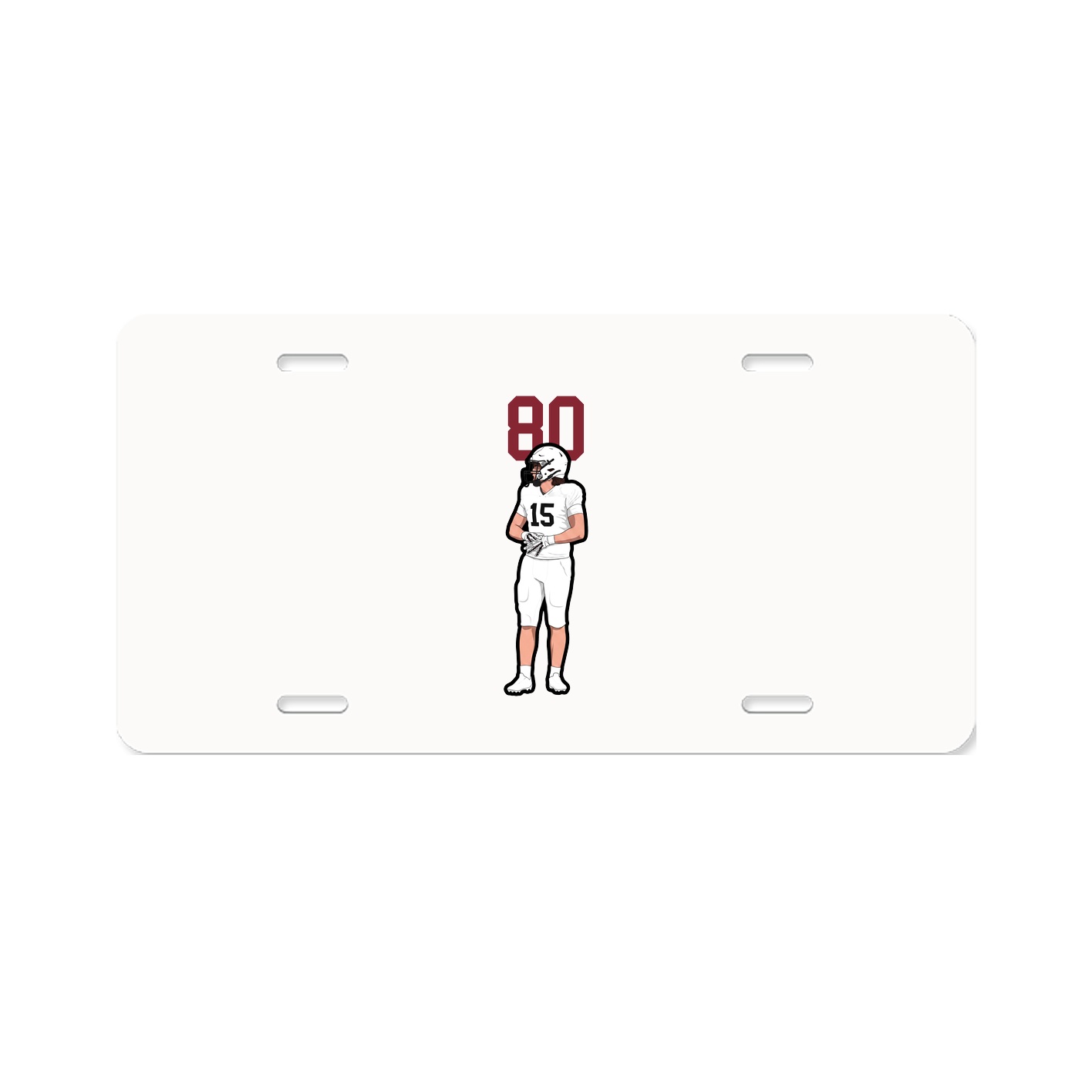 License Plate — Number Top in Classic