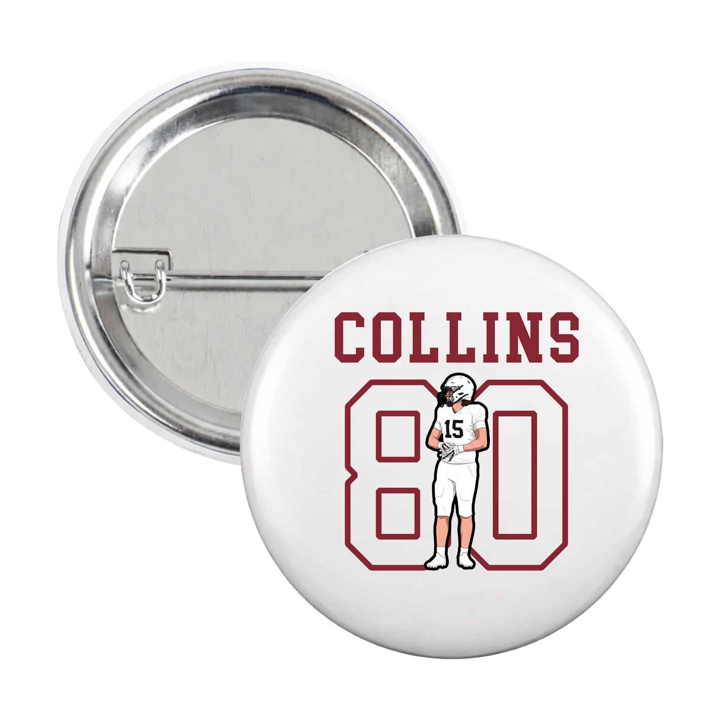 Game Day Button — Shirsey in White