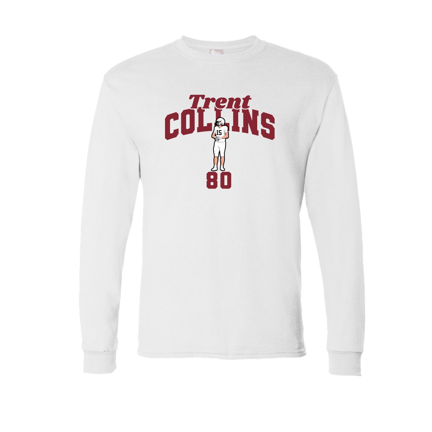 Long Sleeve Tee — Signature Arch in White