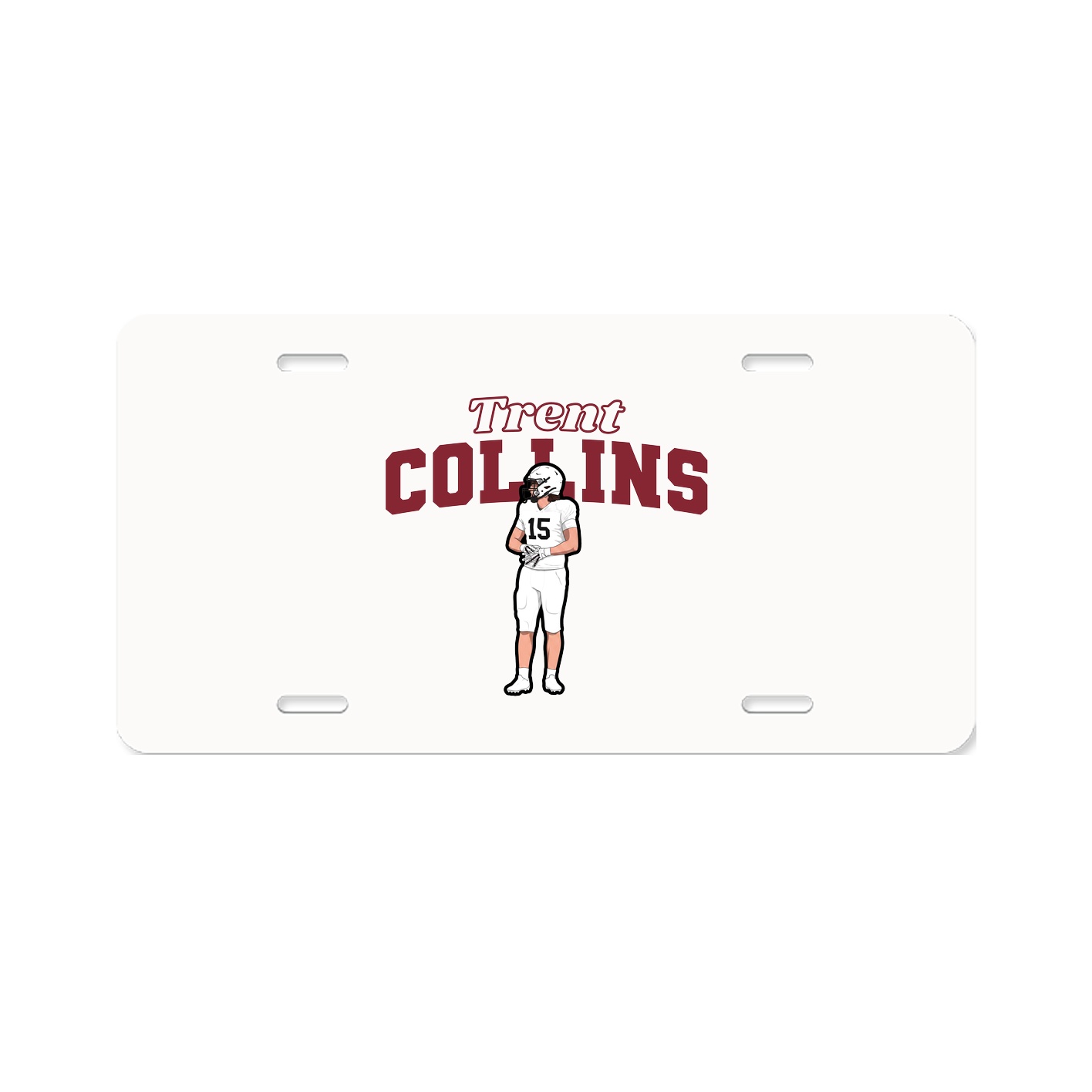 License Plate — Name Arch in Classic
