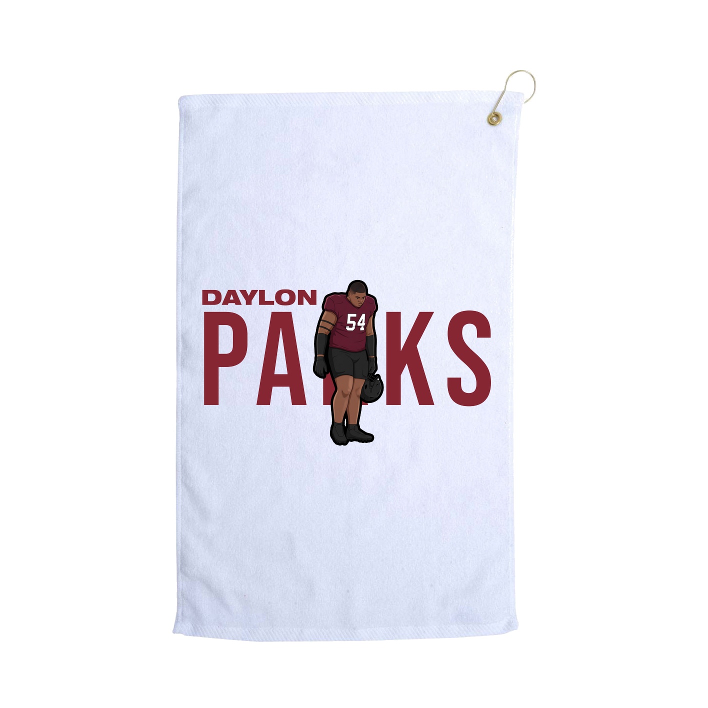 Golf Towel — Player Name in White