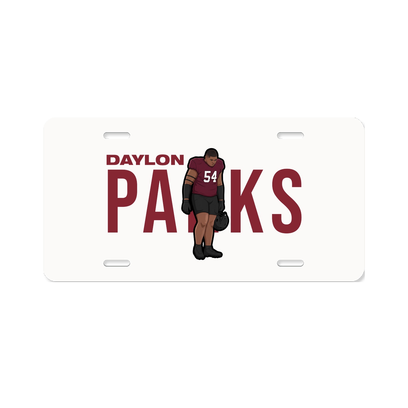 License Plate — Player Name in Classic