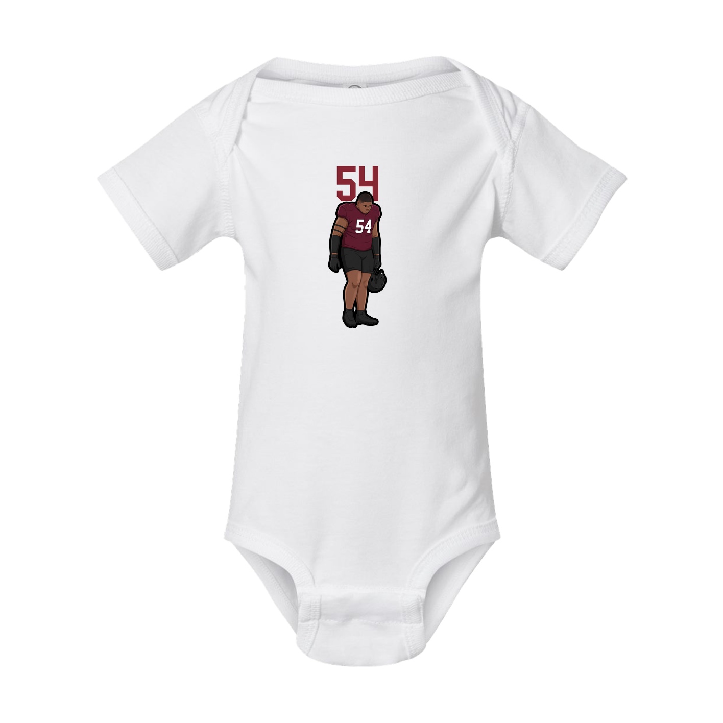 Baby Onesie — Number Top in White