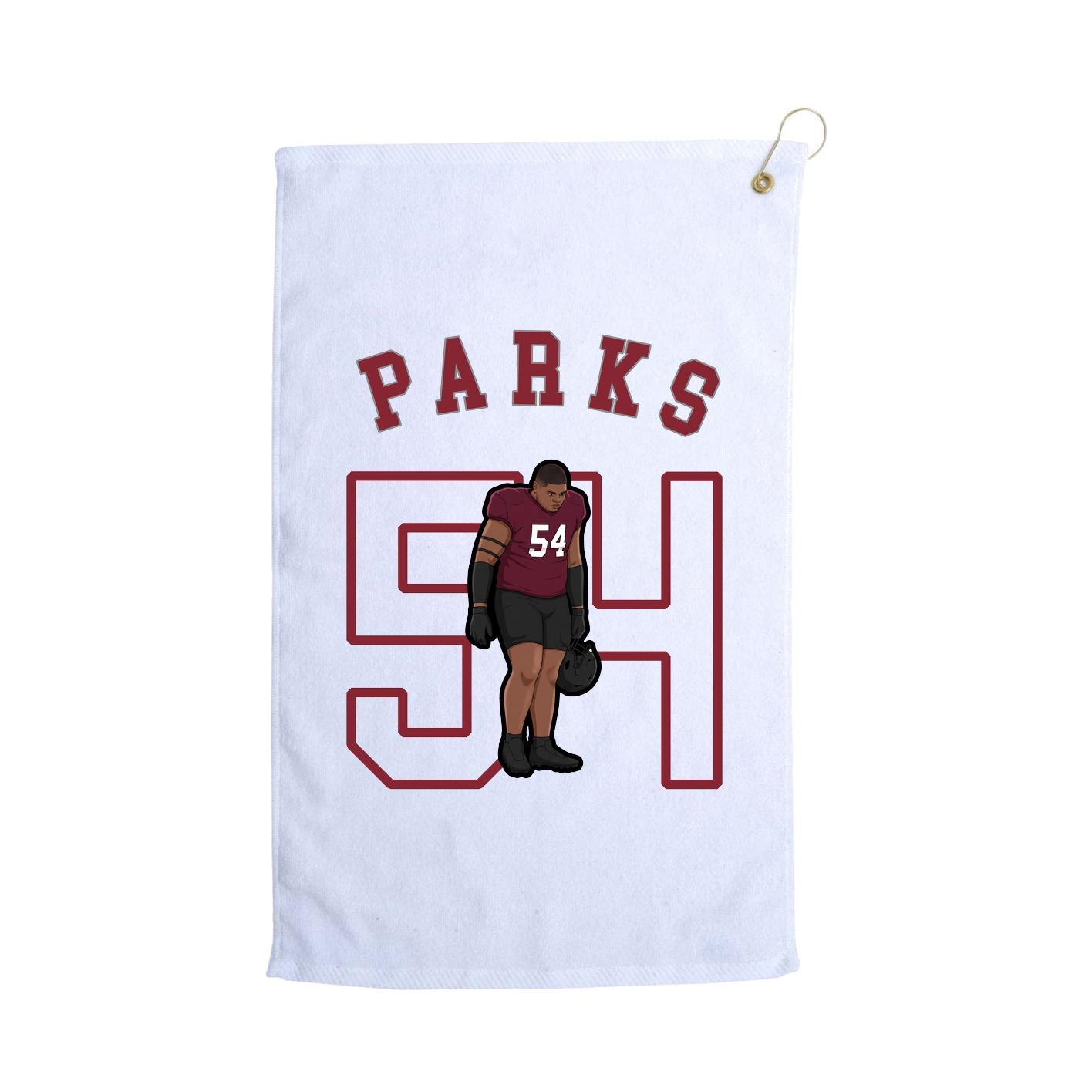 Golf Towel — Shirsey Arch in White