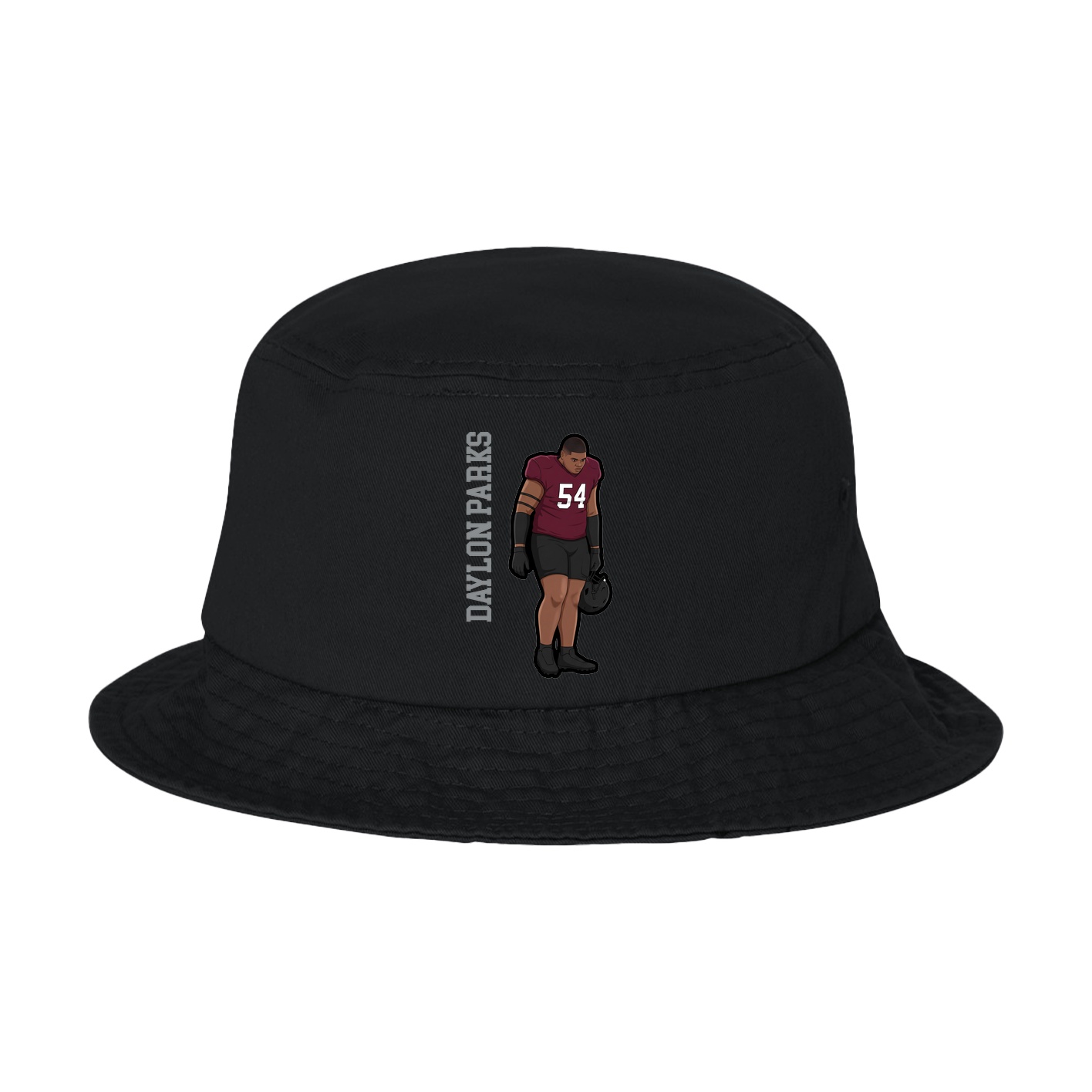 Bucket Cap — Name Vertical in Black