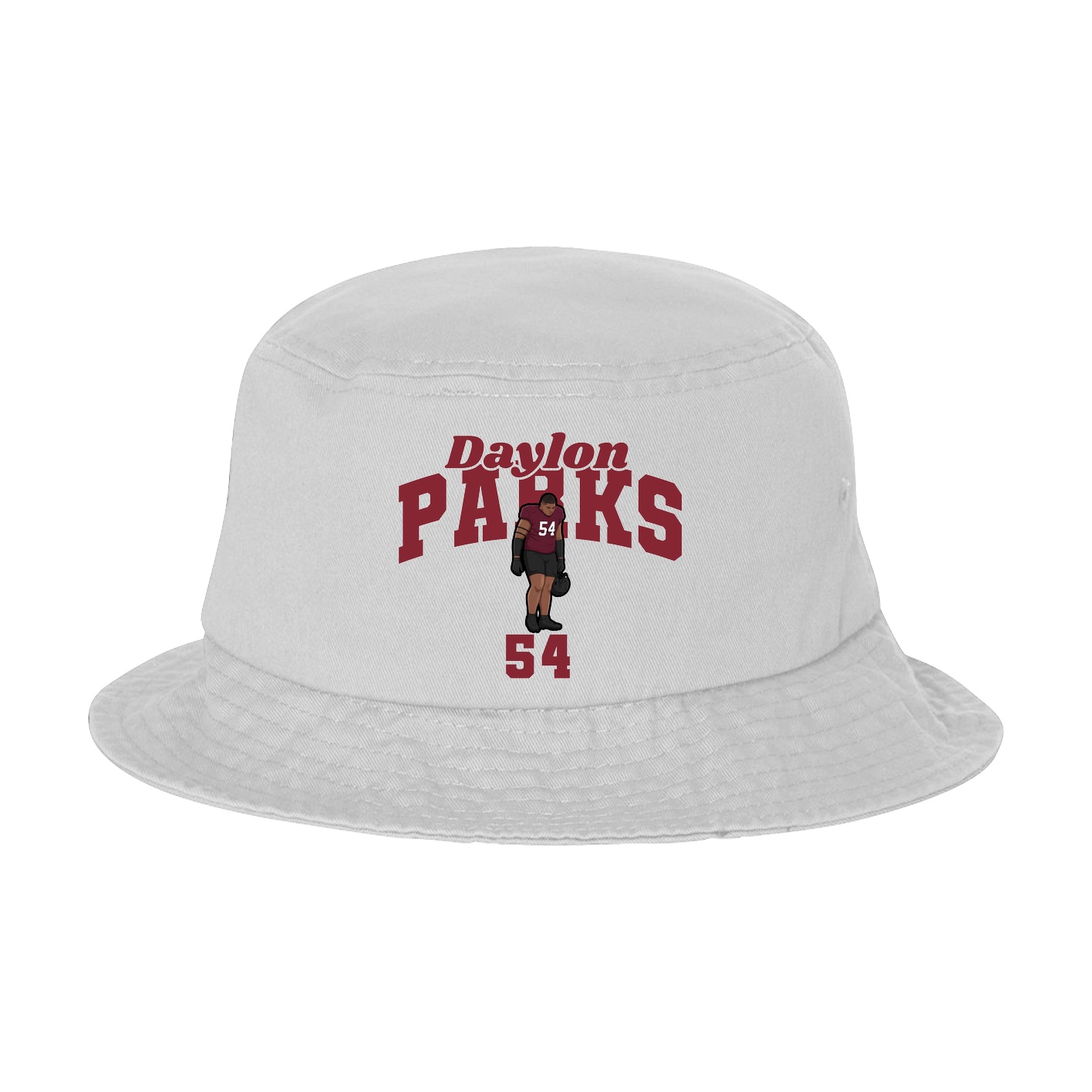Bucket Cap — Signature Arch in White