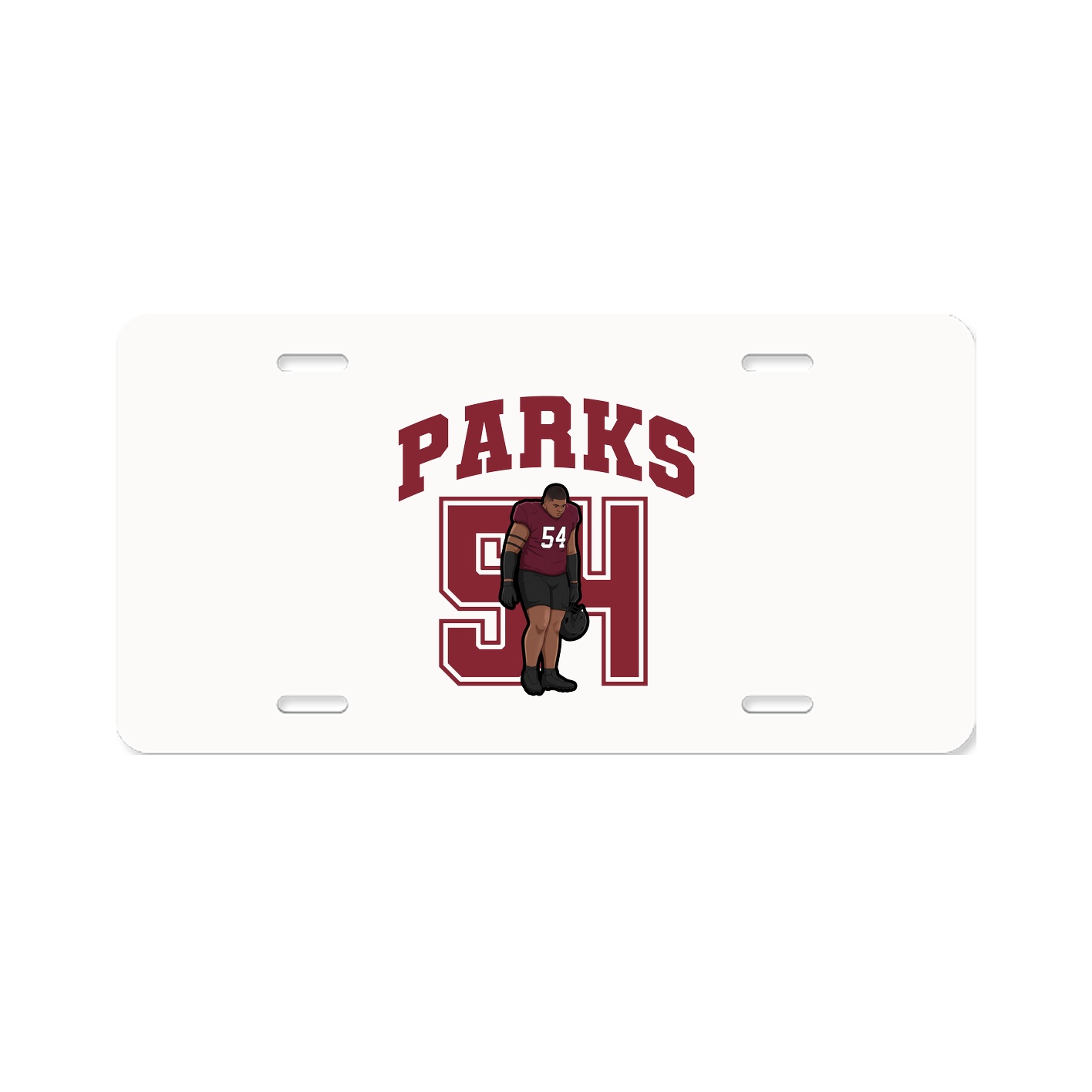 License Plate — Number in Classic