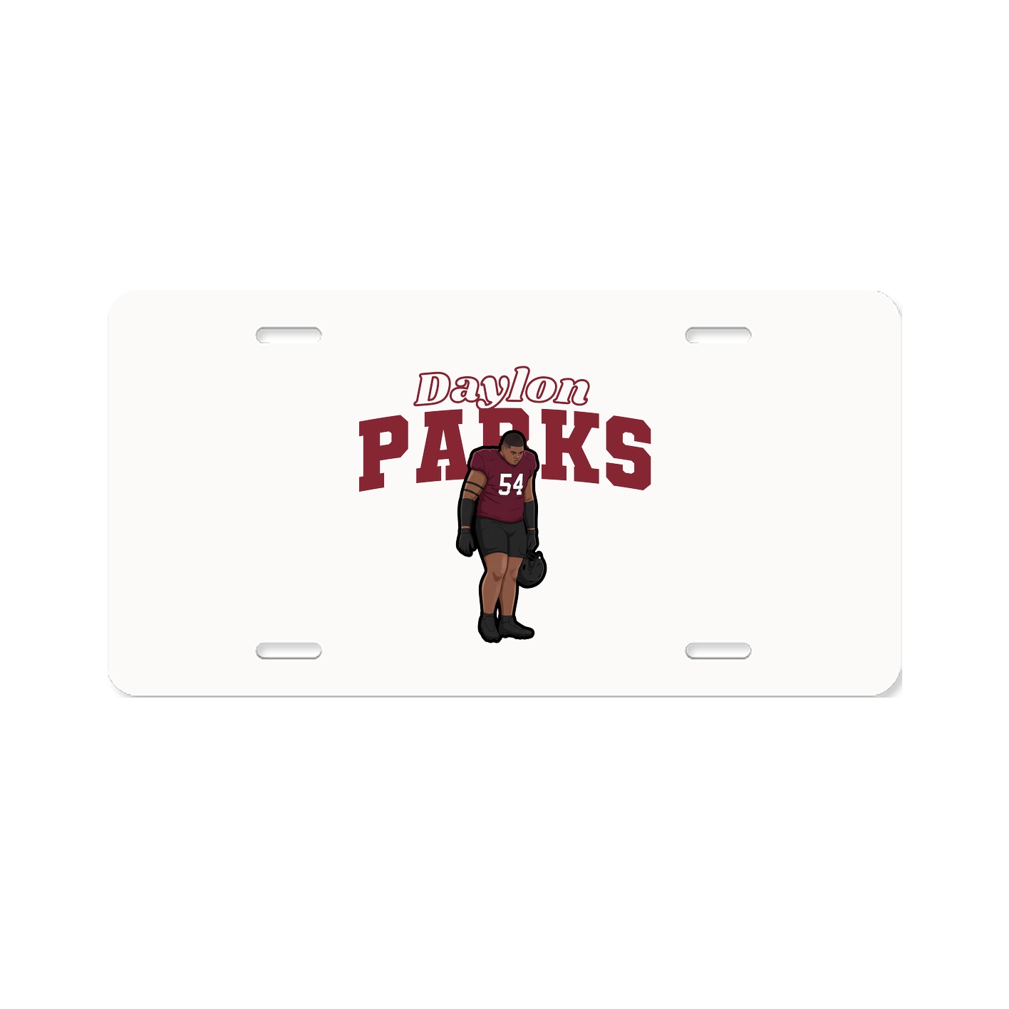 License Plate — Name Arch in Classic