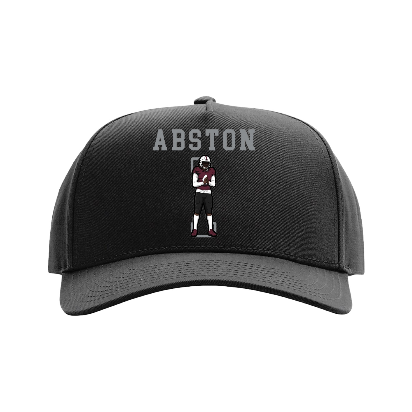 Full Fabric Five-Panel Champ Cap — Shirsey in Black