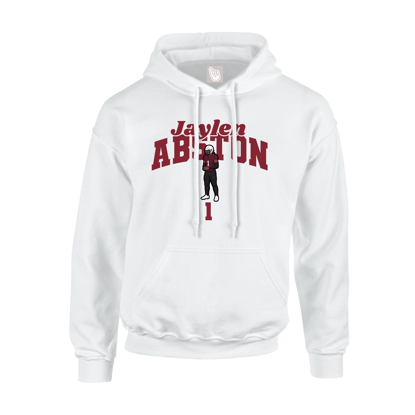 Hoodie — Signature Arch in White
