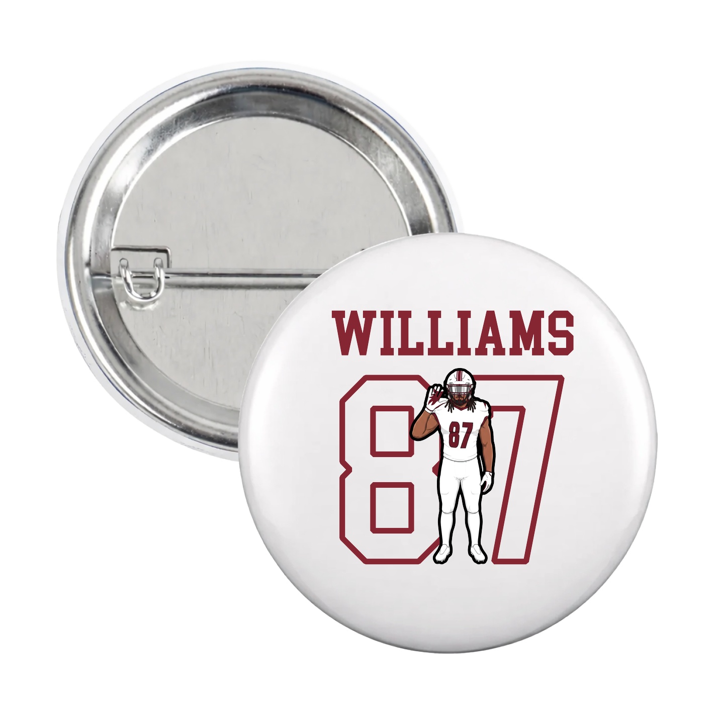 Game Day Button — Shirsey in White
