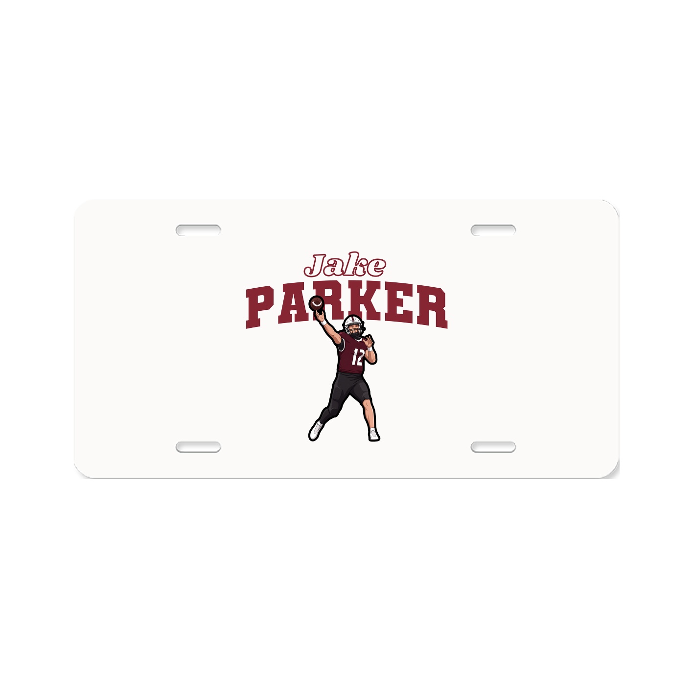 License Plate — Name Arch in Classic