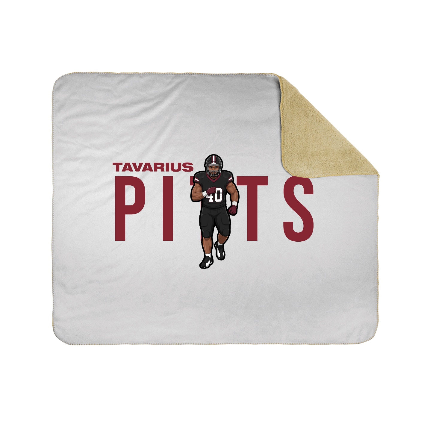 Throw Blanket — Player Name in White