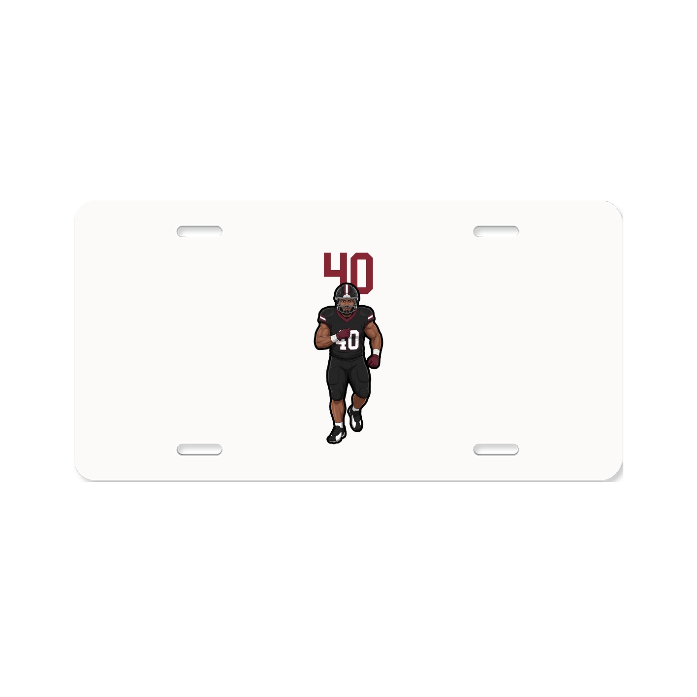 License Plate — Number Top in Classic