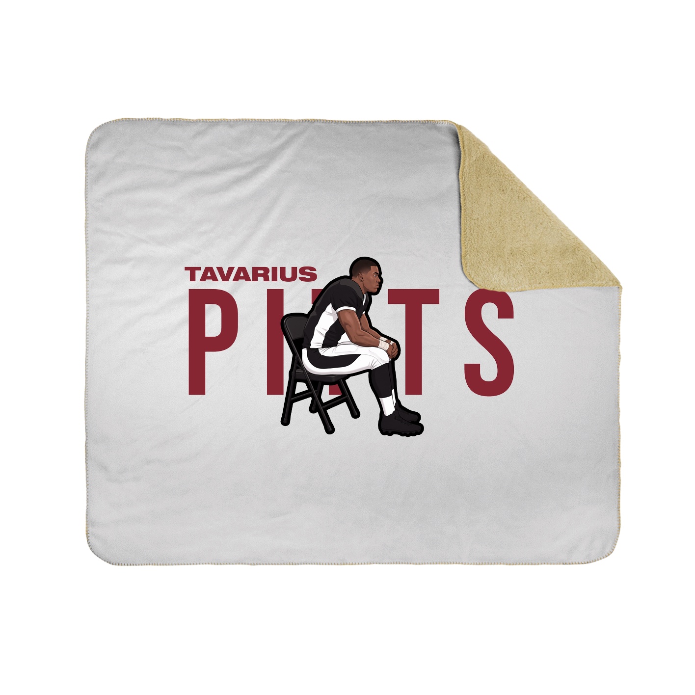 Throw Blanket — Player Name in White