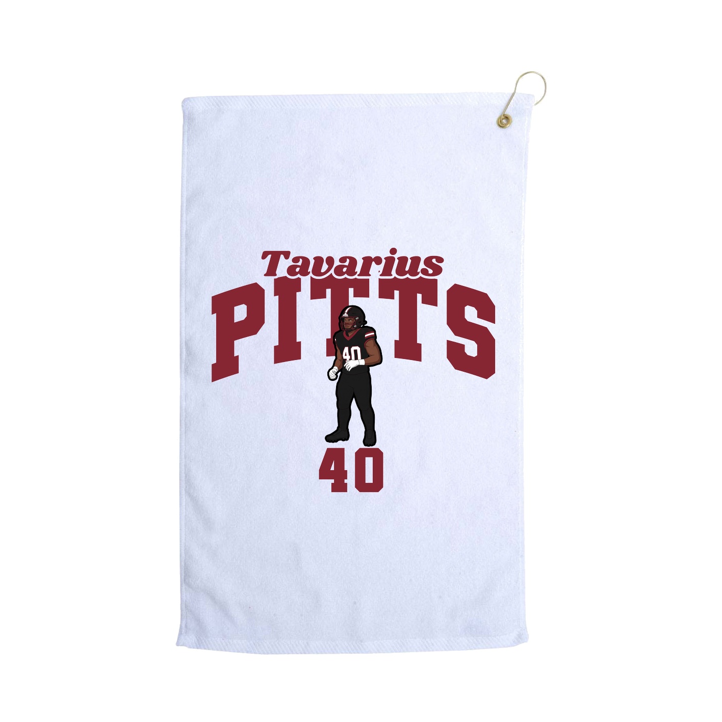 Golf Towel — Signature Arch in White