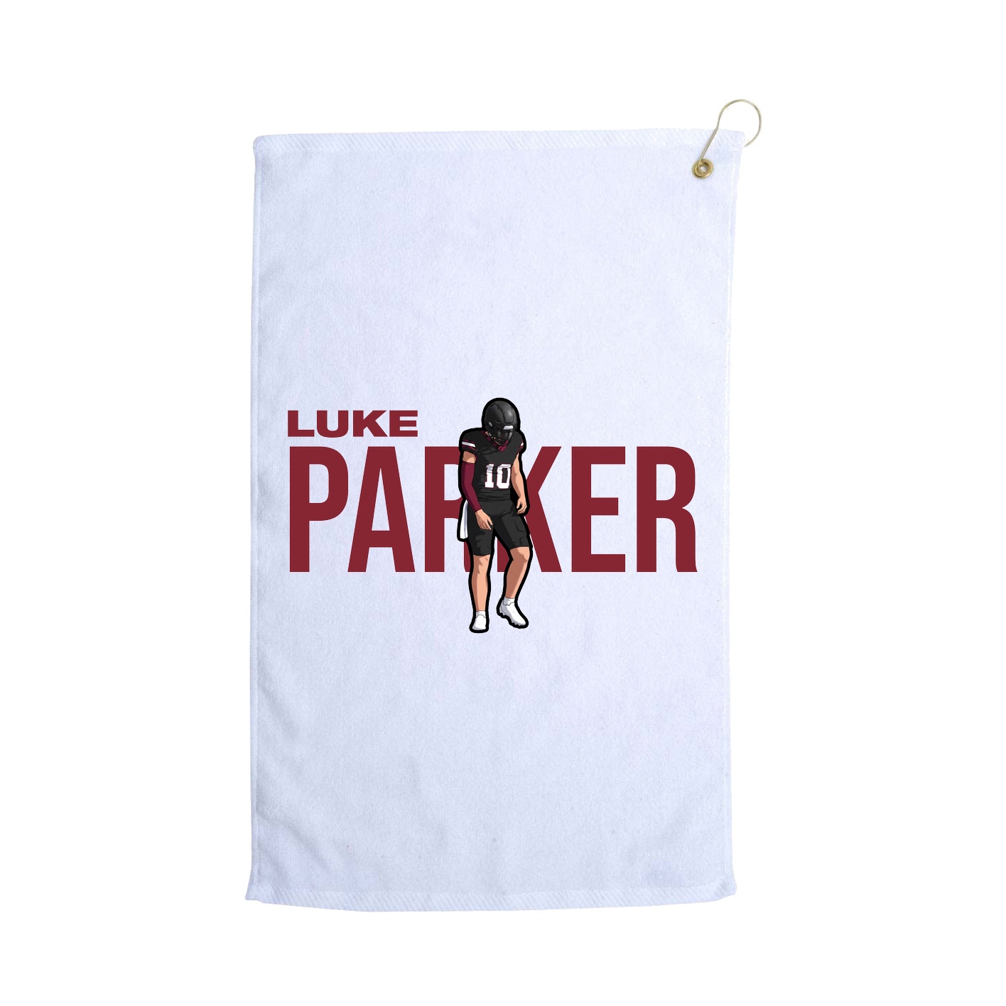 Golf Towel — Player Name in White