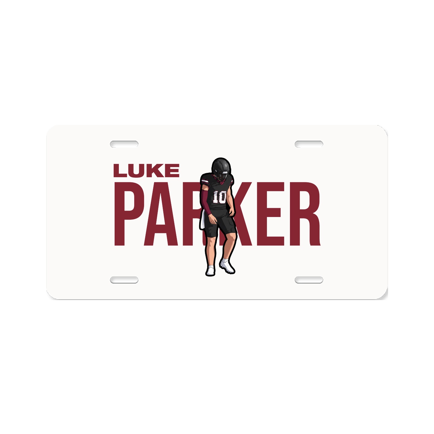 License Plate — Player Name in Classic