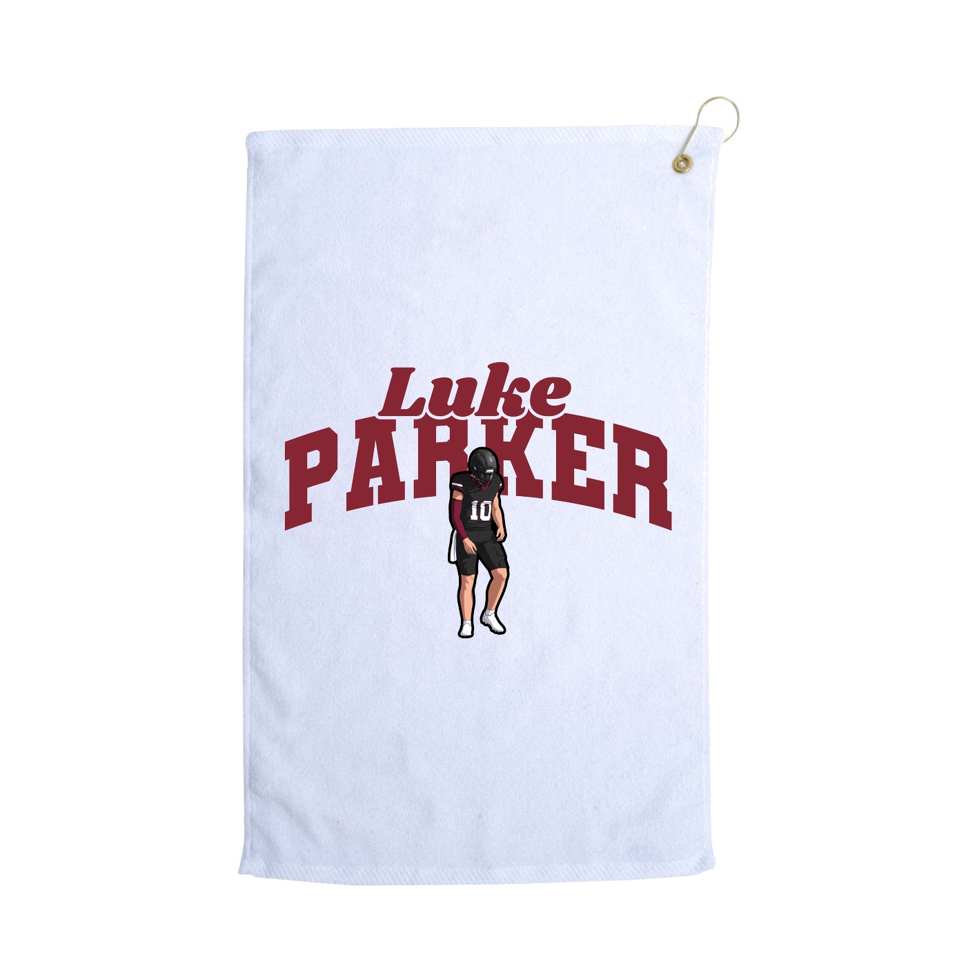Golf Towel — Signature Arch in White