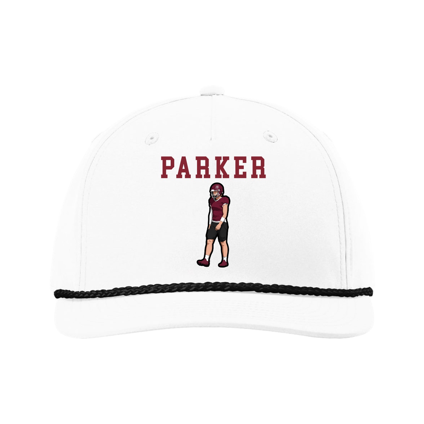 Five-Panel Classic Rope Cap — Shirsey in White