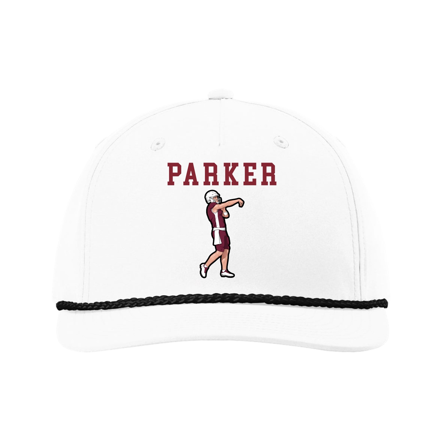 Five-Panel Classic Rope Cap — Shirsey in White