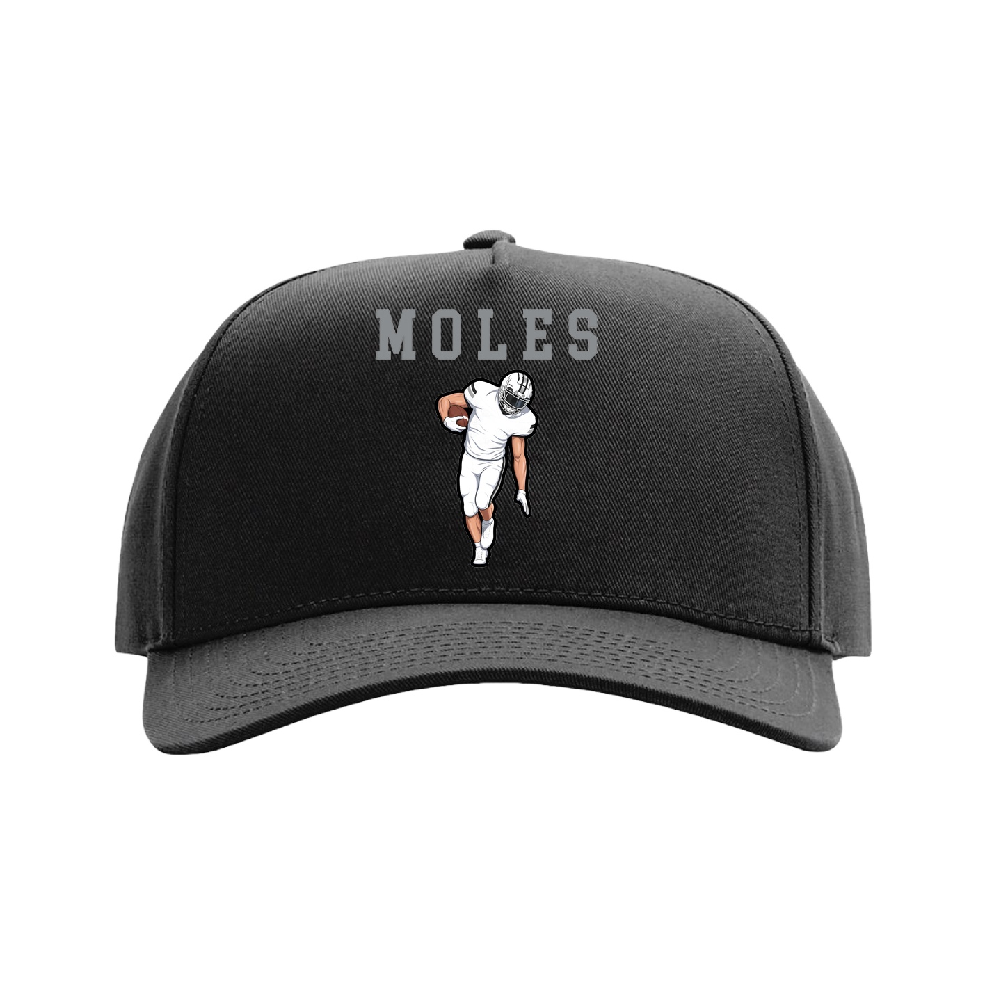 Full Fabric Five-Panel Champ Cap — Shirsey in Black