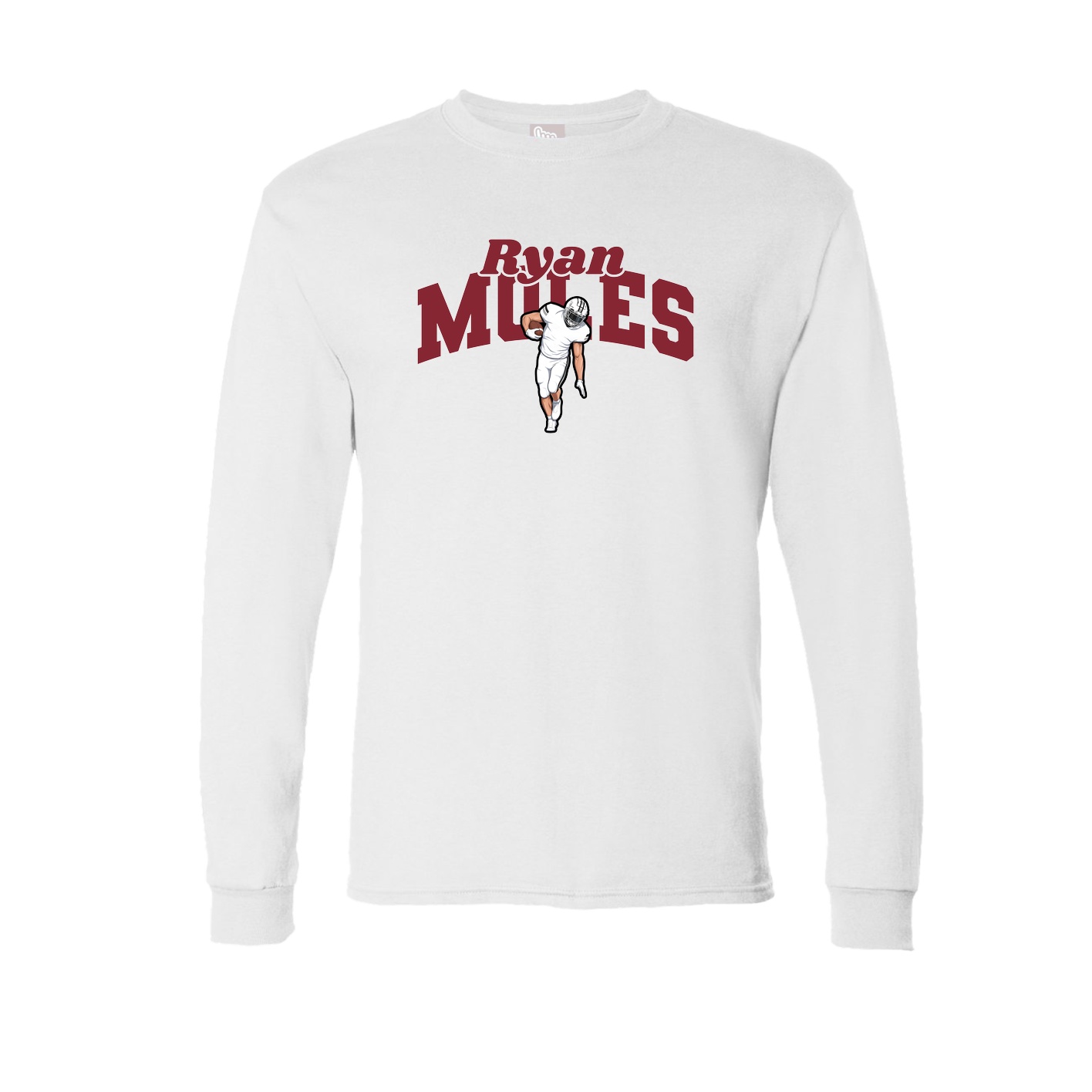 Long Sleeve Tee — Signature Arch in White