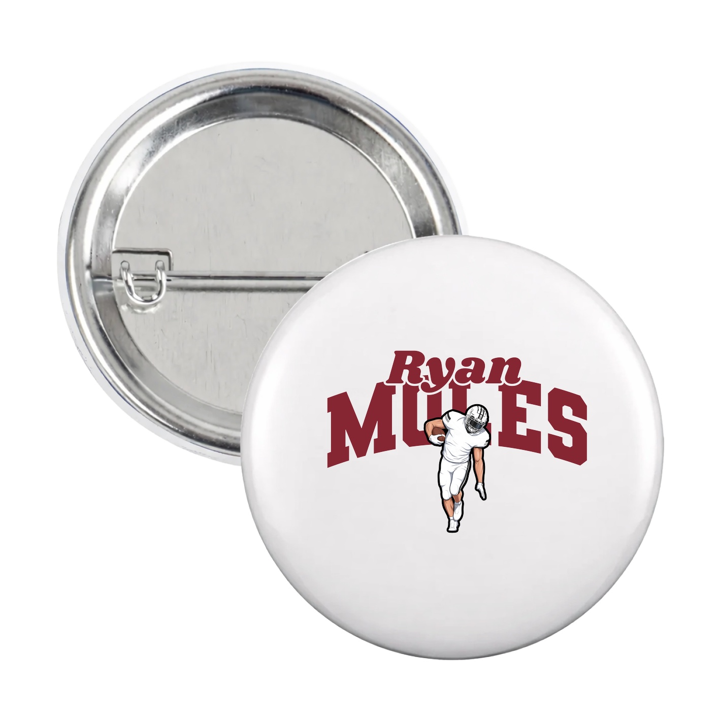 Game Day Button — Signature Arch in White