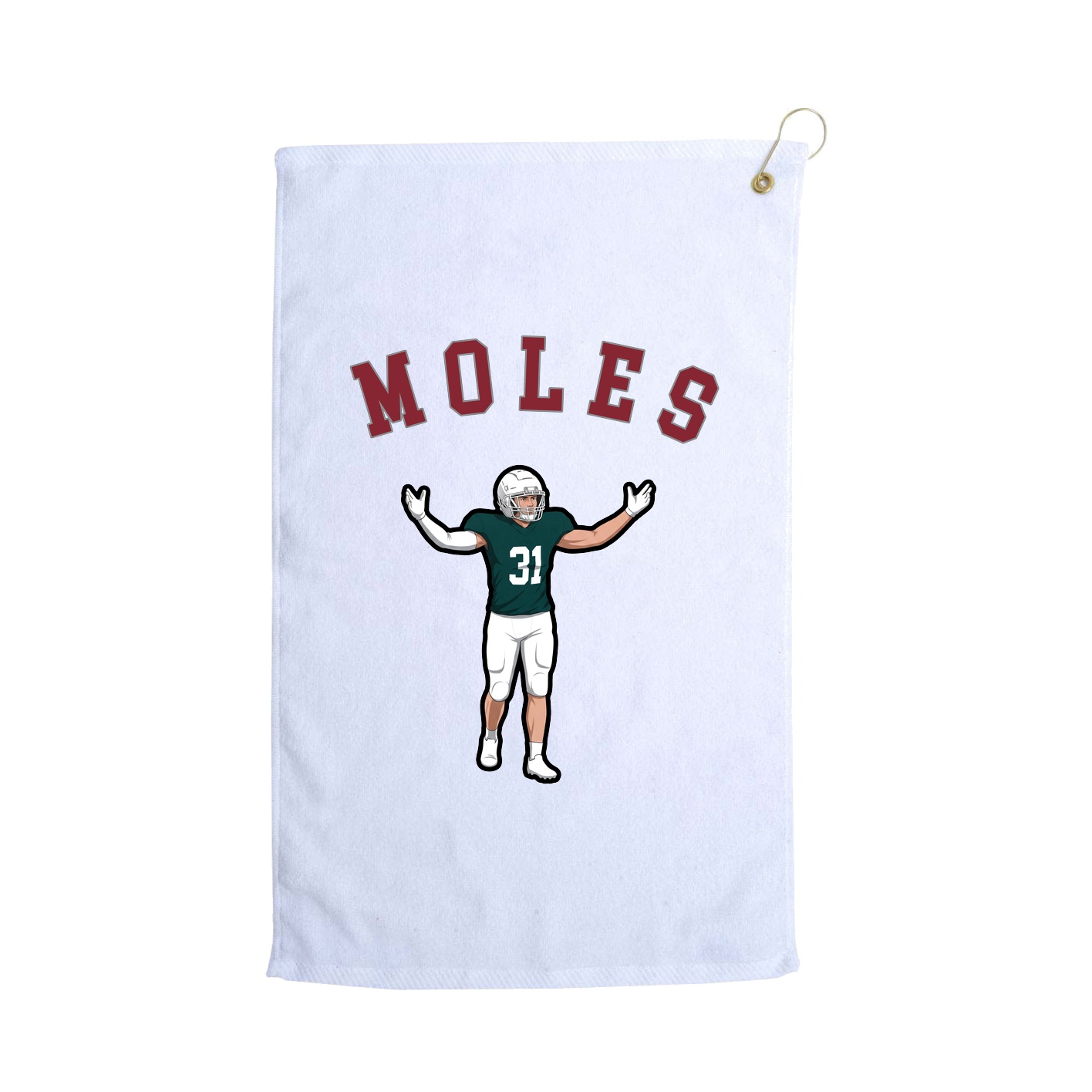 Golf Towel — Shirsey Arch in White