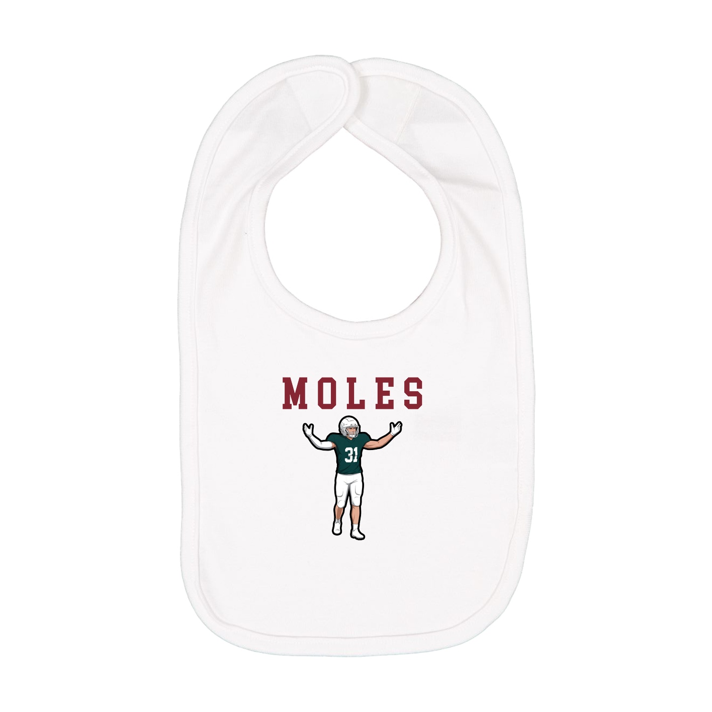 Infant Bib — Shirsey in White