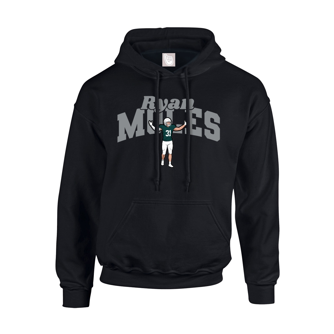 Hoodie — Signature Arch in Black