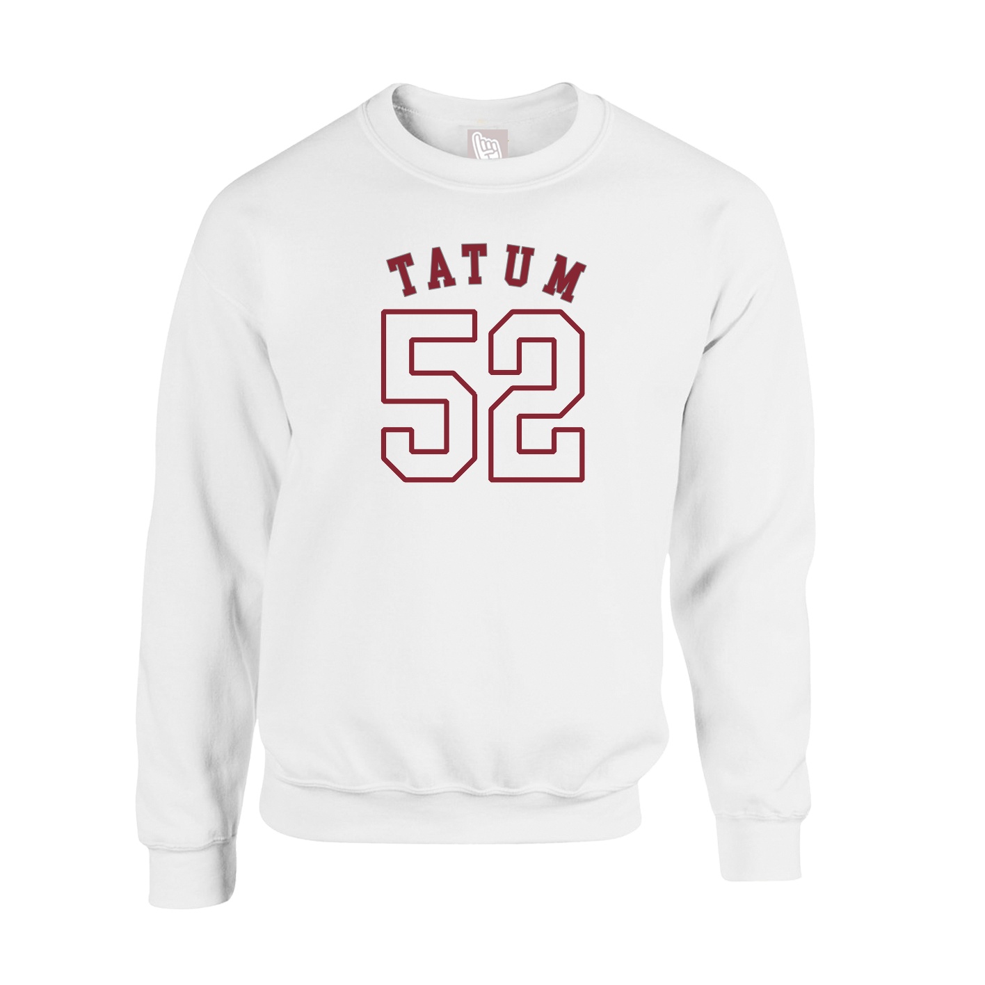 Fleece Crew — Shirsey Arch in White