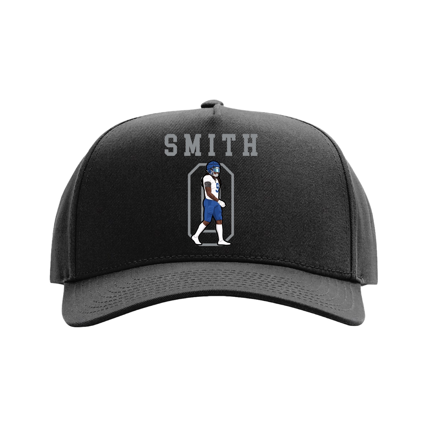 Full Fabric Five-Panel Champ Cap — Shirsey in Black