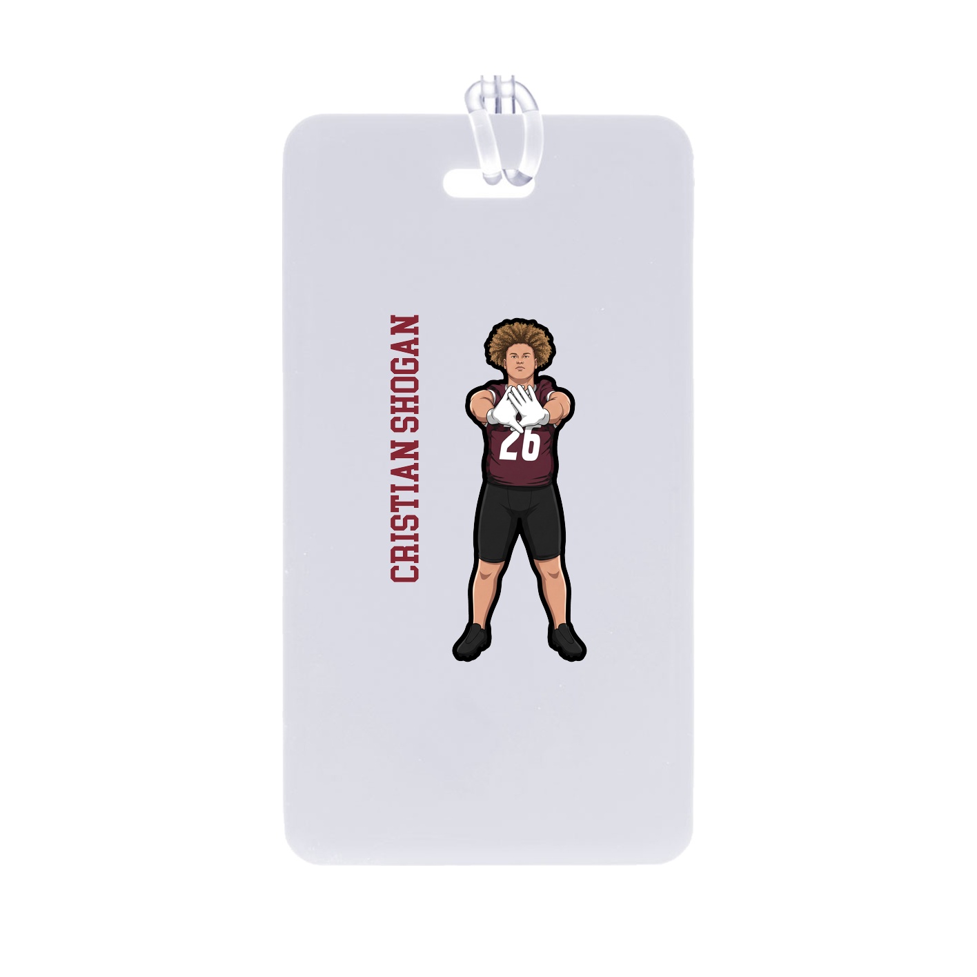 Bag Tag — Name Vertical in Classic